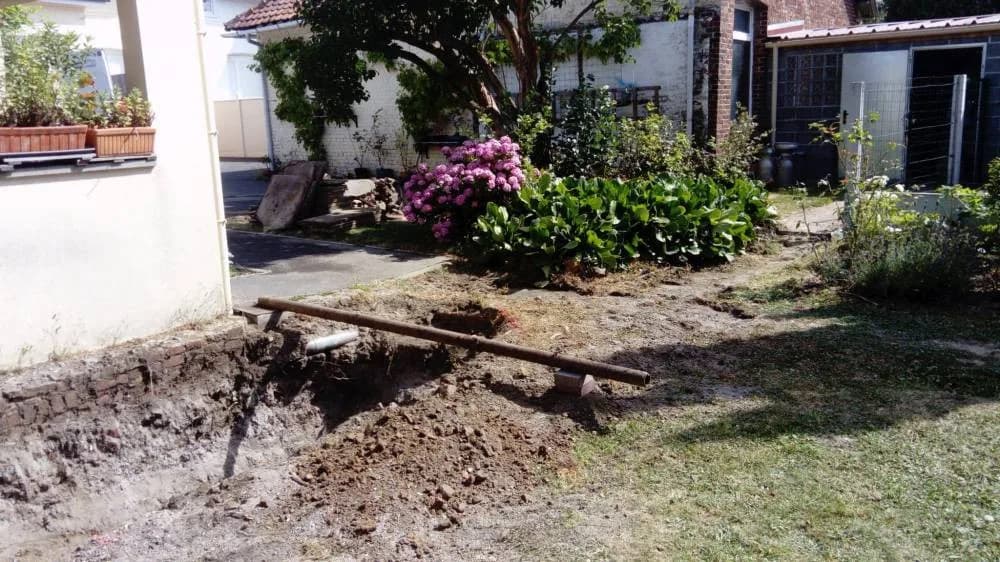Terrasse en pavés 65 m² à Douai